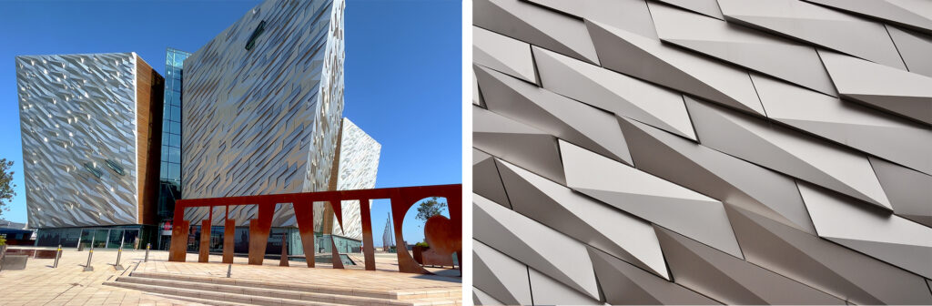 Belfast Titanic Museum facade is made out of Novelis